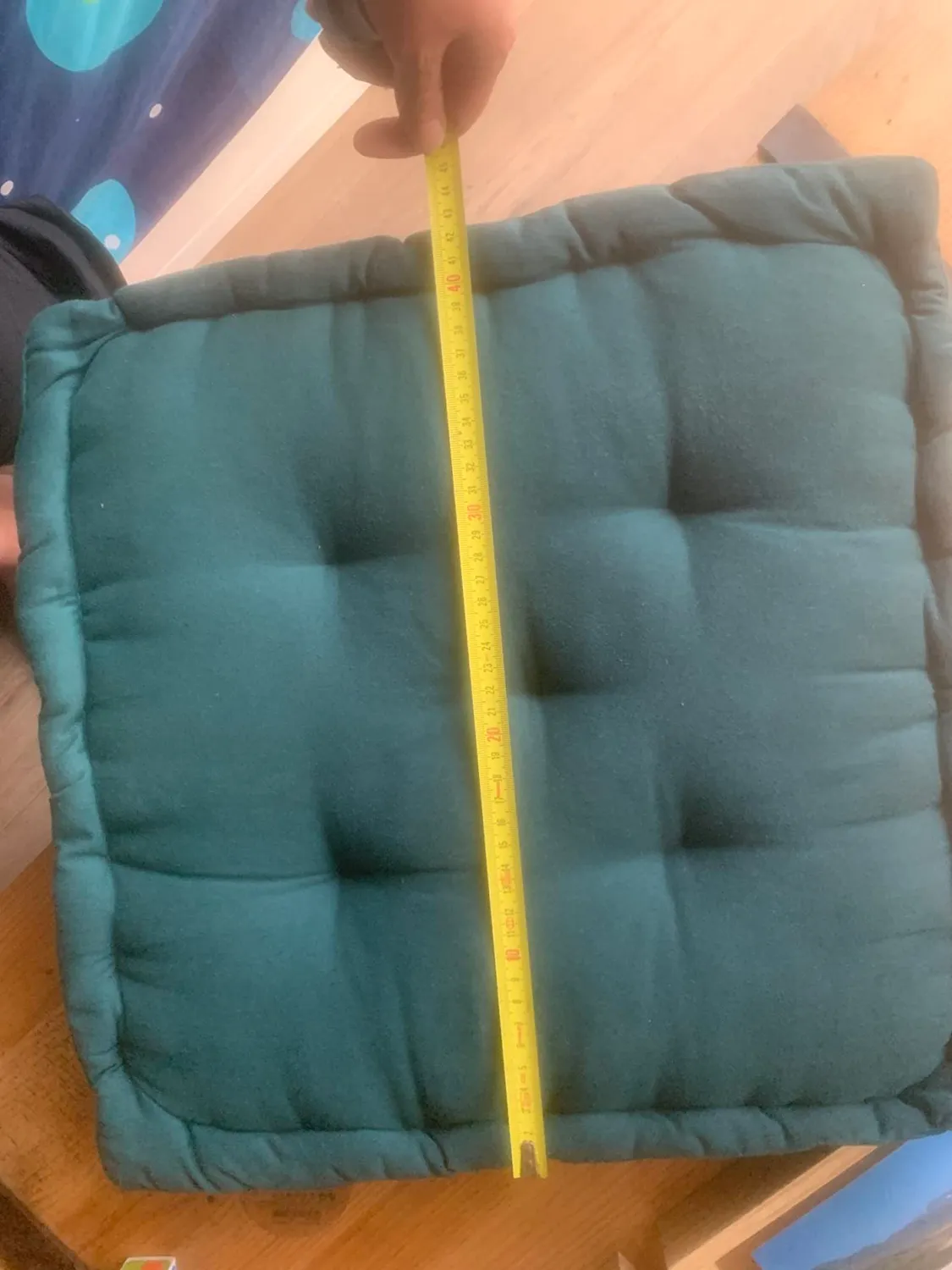 Stof Oxford coussin de sol 45x45 cm sauge satin coton