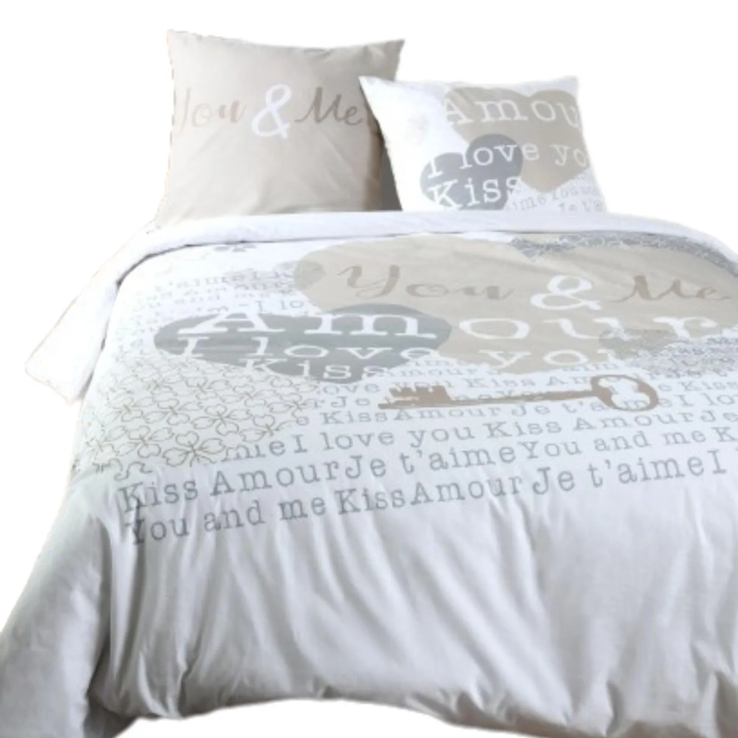 Stof Fresno parure housse couette 240x220 jaune