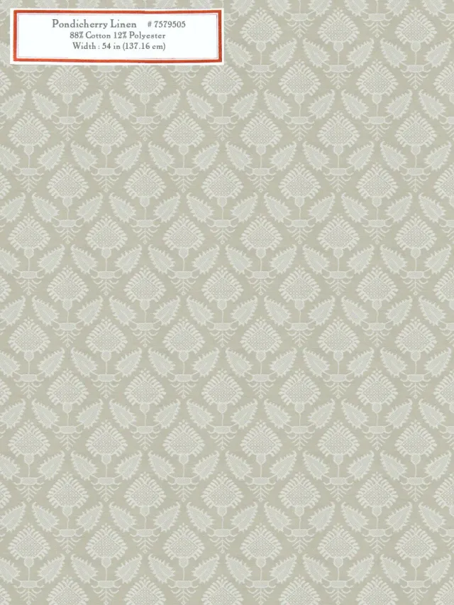 French General Pondicherry tissu ameublement lin 137 cm