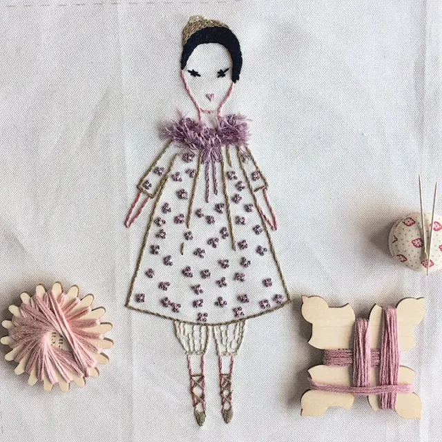 French General Petite Colette kit broderie Jess Brown lin