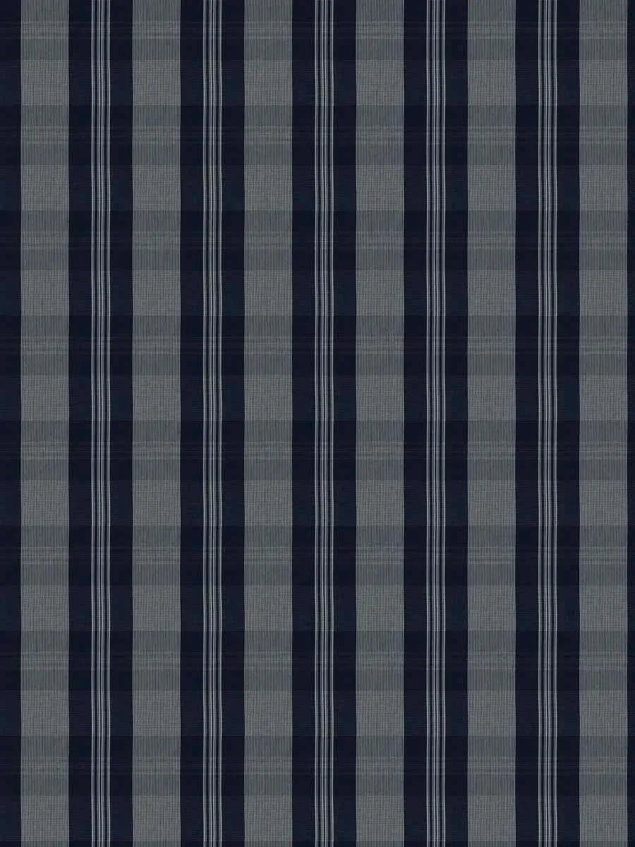 French General Apolline Navy tissu ameublement coton indigo