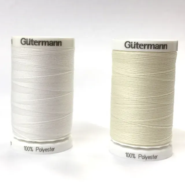 Gutermann No.800 fil machine 500m blanc cassé