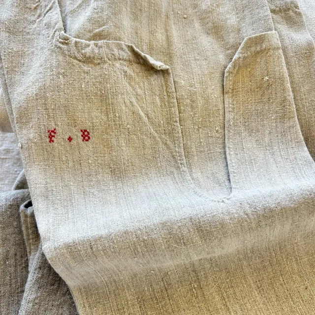 French General chemise chanvre ancien FB taille 8-10 chanvre