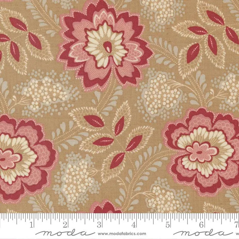 French General Chateau de Chantilly 13943 13 tissu coton fleuri