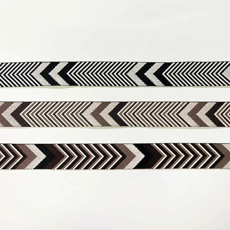 Yoko Saito JTT-P3836 ruban chevrons 38 mm au mètre