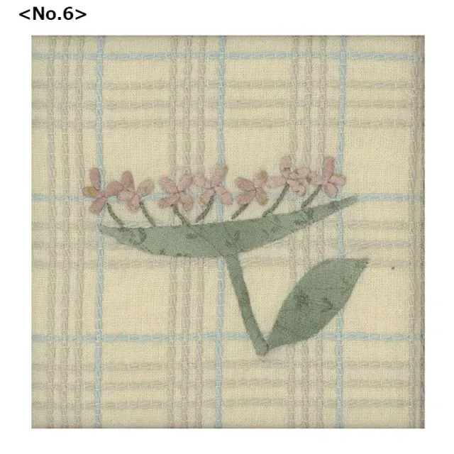 Yoko Saito Fleurs Scandinaves kit appliqué n°6 12 cm sans patron