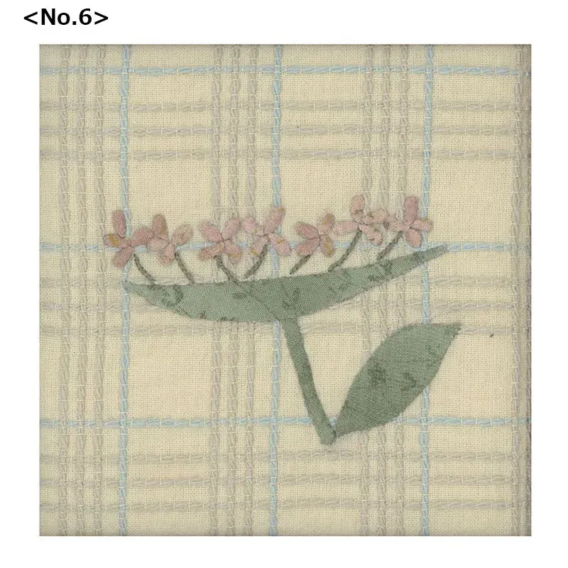 Yoko Saito Fleurs Scandinaves kit appliqué n°6 12 cm sans patron