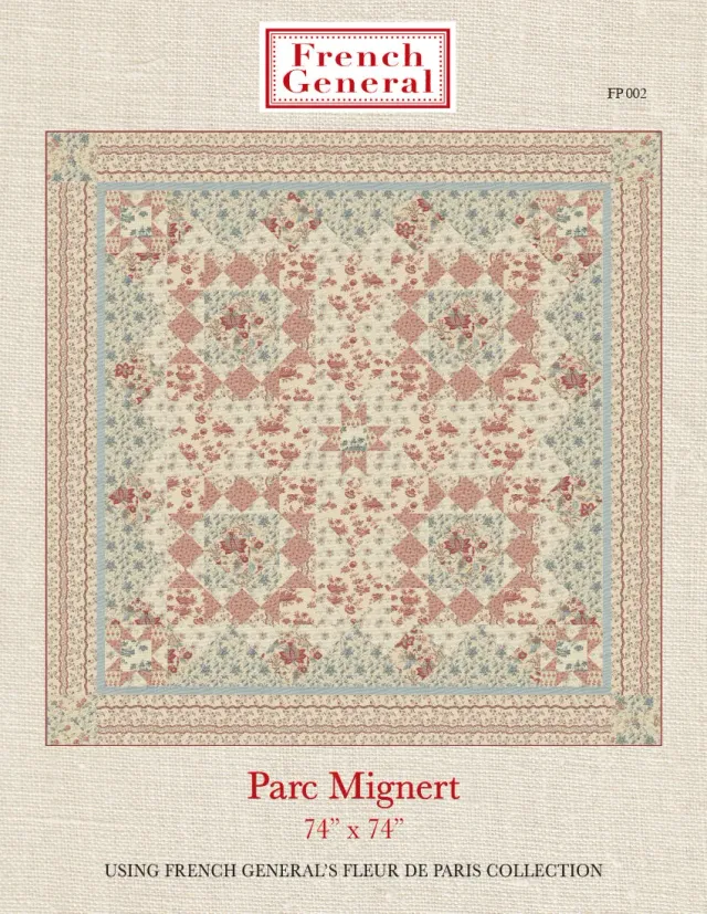 French General Fleur de Paris Parc Mignert patron couture floral