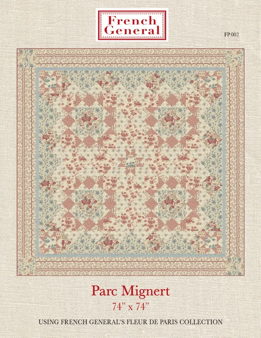 French General Fleur de Paris Parc Mignert patron couture floral