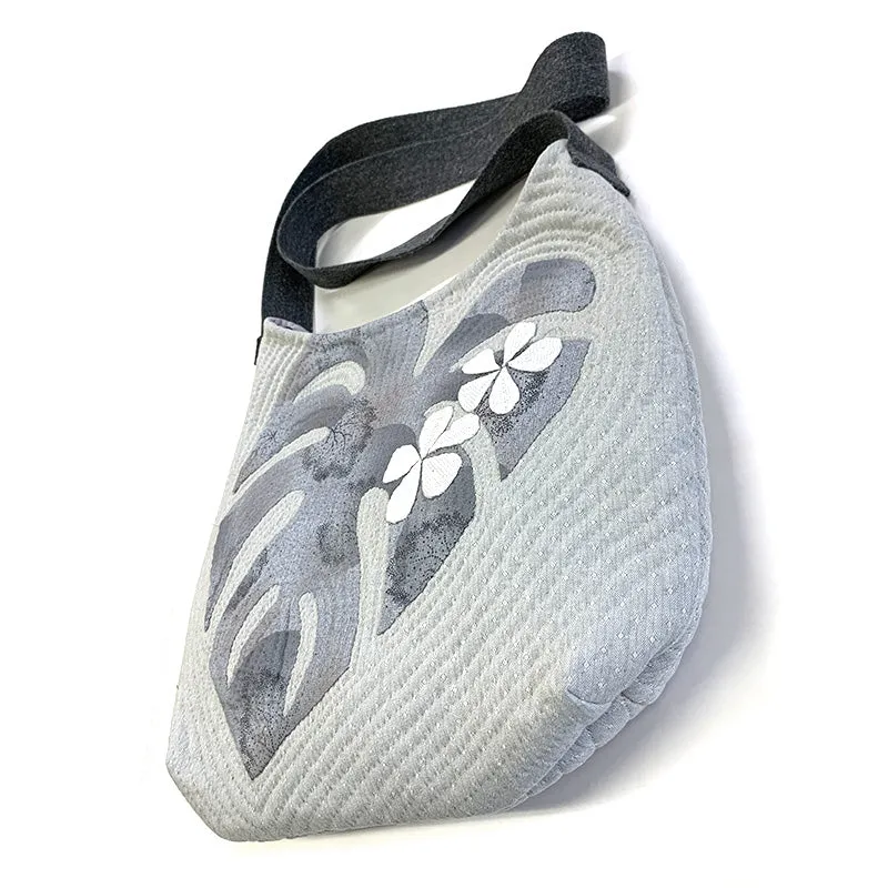 Yoko Saito Plumeria Shoulder Bag kit sac appliqué tropical