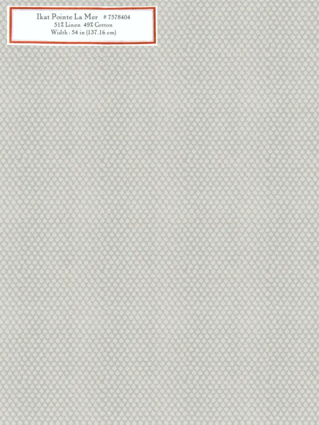 French General Ikat Pointe La Mer tissu bleu 137 cm au mètre