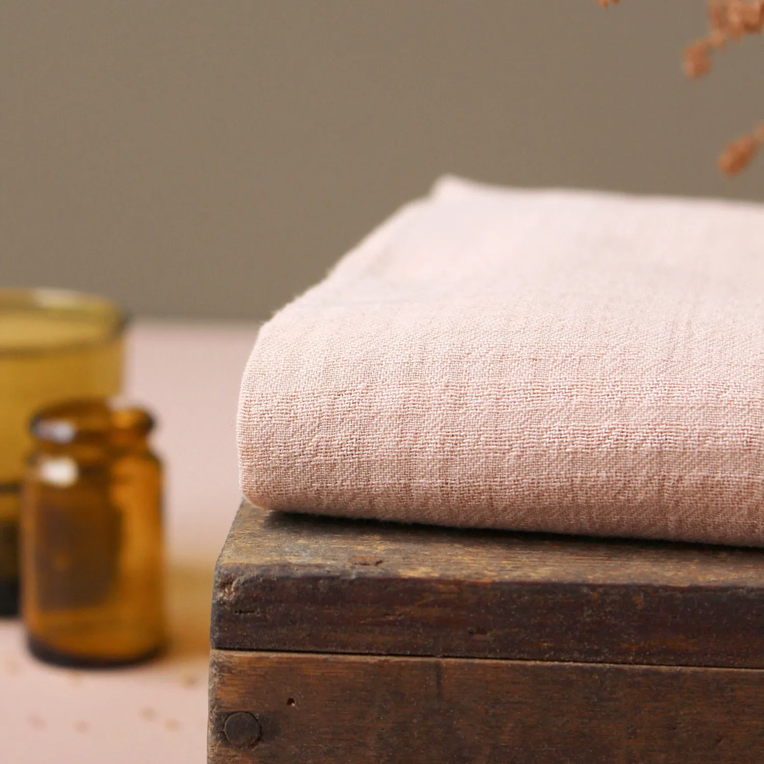 La Maison Naïve Petits Carreaux Pétale tissu coton au mètre