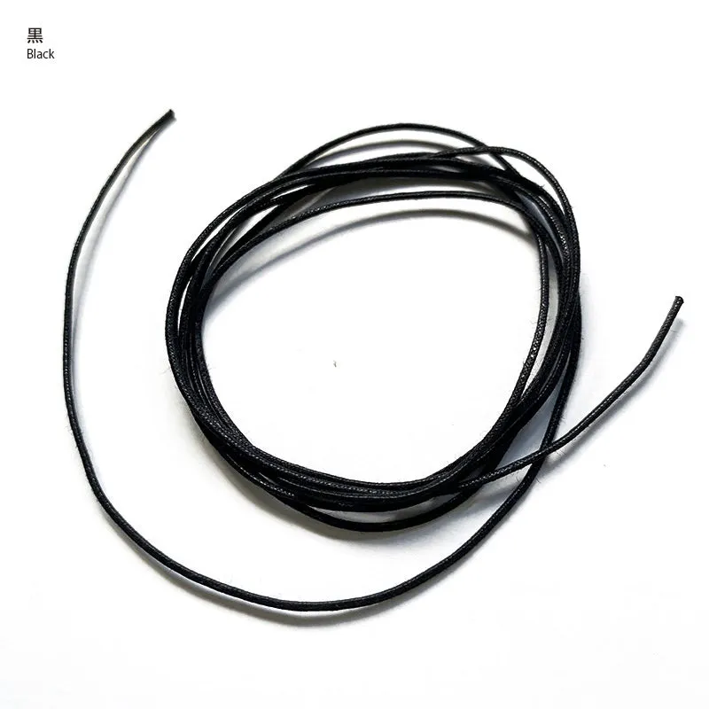 Yoko Saito cordon ciré ultra-fin 1mm noir au 10cm