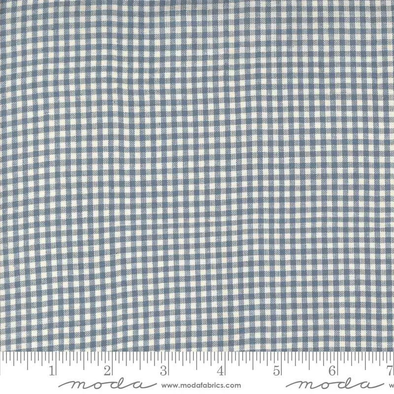 French General Woven Ginghams Woad Pearl 12223 21 tissu vichy coton