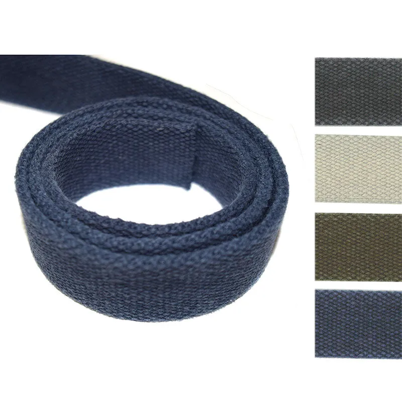 Yoko Saito ruban coton vintage JTT-M258 2,5 cm gris