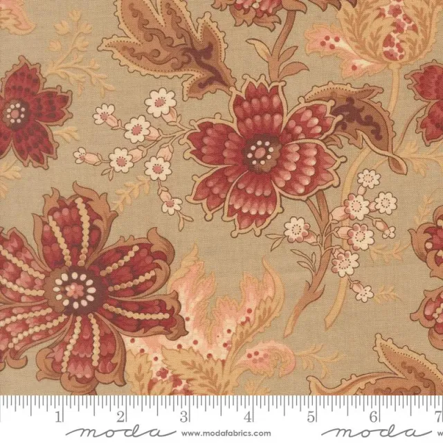 French General Le Jardin Rouge Roche 36150 13 tissu coton au mètre
