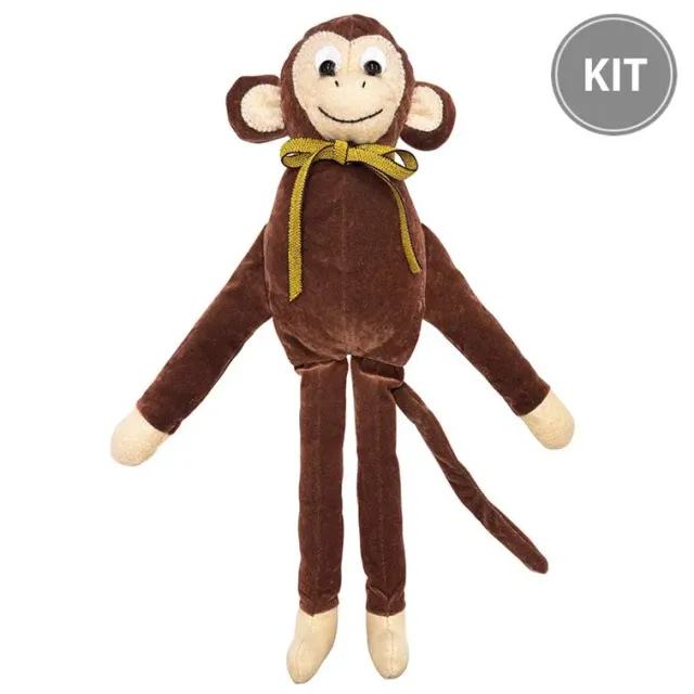 Yoko Saito Monkey Pan-kun kit peluche singe velours 33,5 cm