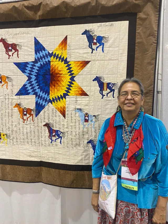 French General Navajo Quilt don projet couture