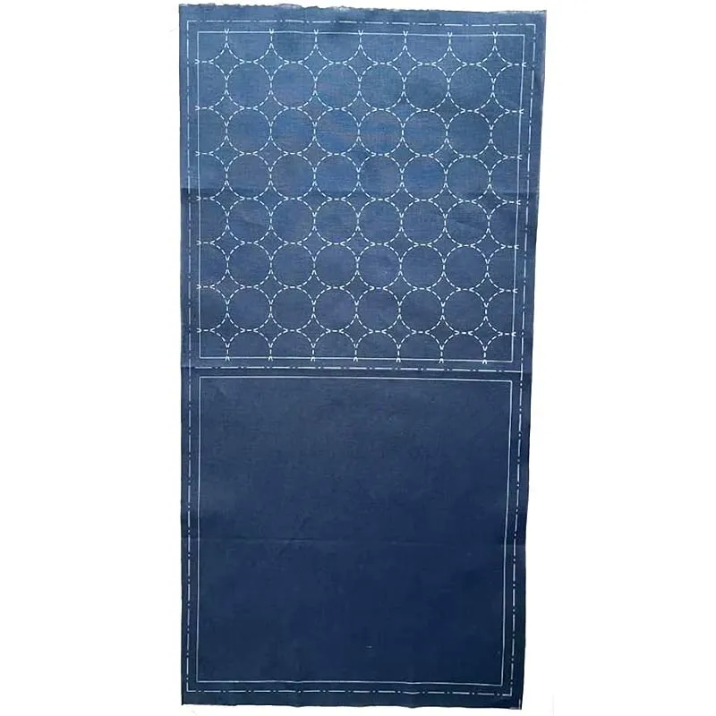 Yoko Saito Hidamari Marutsunagi tissu sashiko marine 32 cm