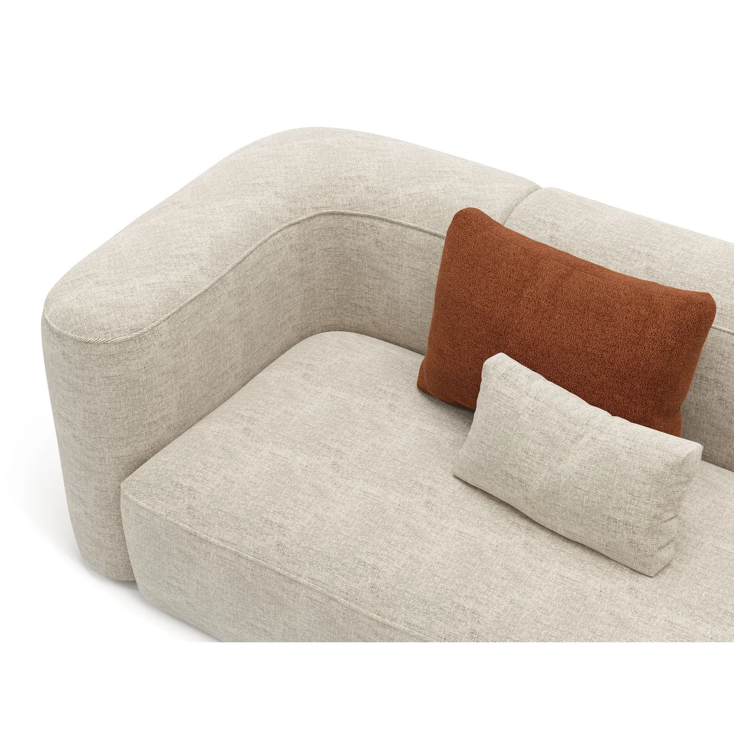 Elastron Cocoon tissu ameublement sable au mètre texturé