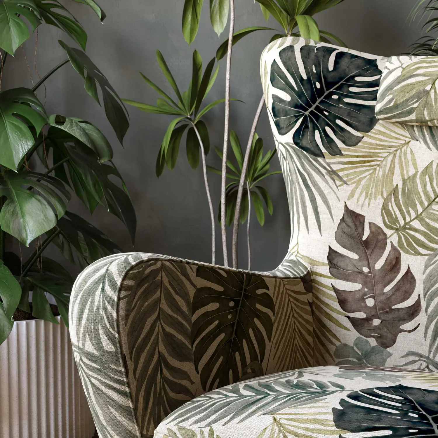 Elastron Tropics Collection tissu ameublement fall au mètre