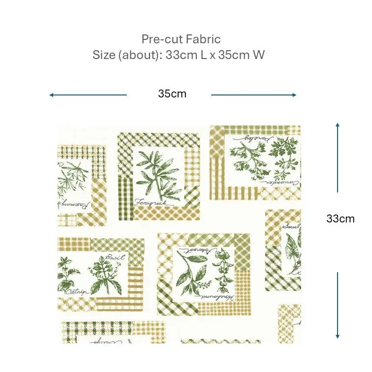 Yoko Saito 2026-05-A07 coupon tissu coton 33x35 cm plantes