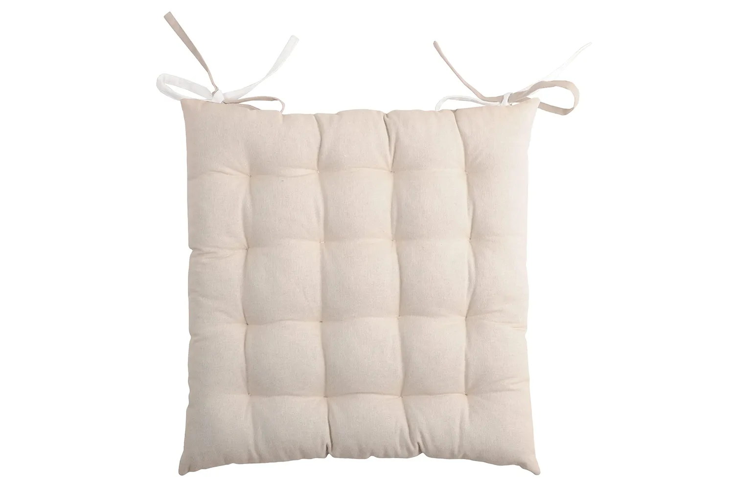 STOF Duo galette de chaise 40x40 cm écru lin coton