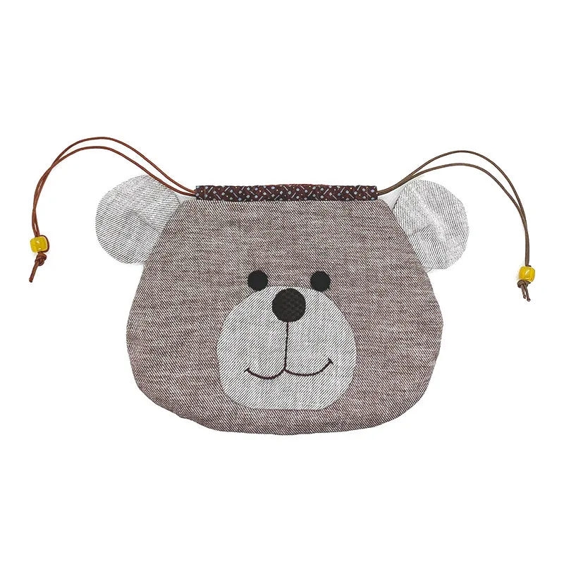 Yoko Saito Bear Drawstring kit bourse ours 16x20cm