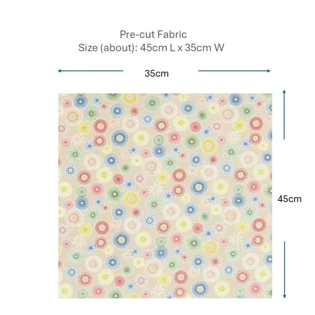 Yoko Saito 2026-06-A02 coupon coton beige 45x35 cm