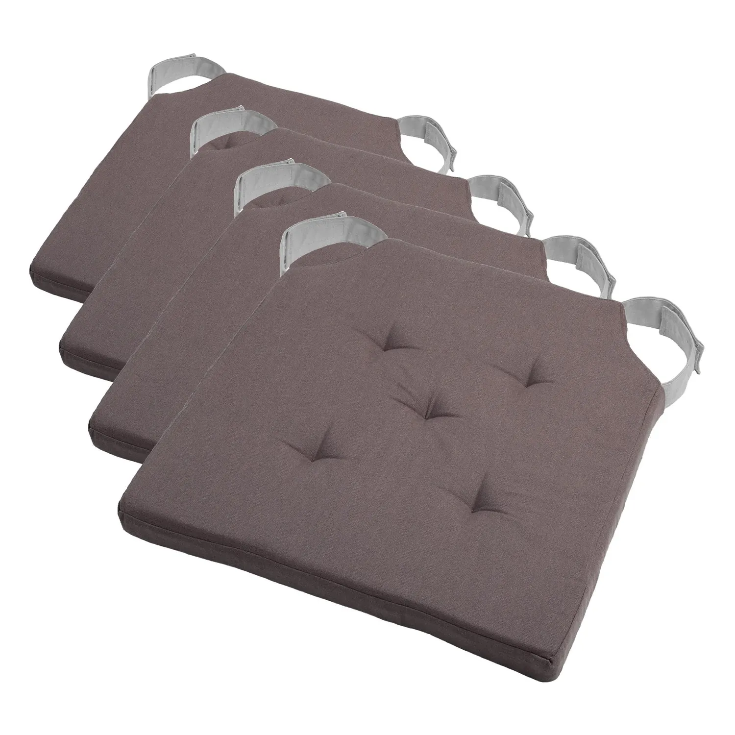 STOF Duo galette de chaise 38x38 gris coton