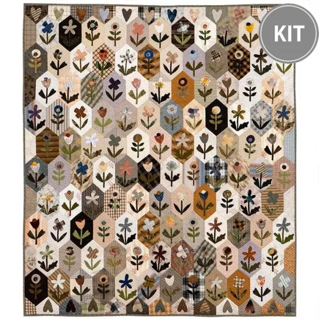 Yoko Saito Country Flower Tapestry kit quilt 166x145
