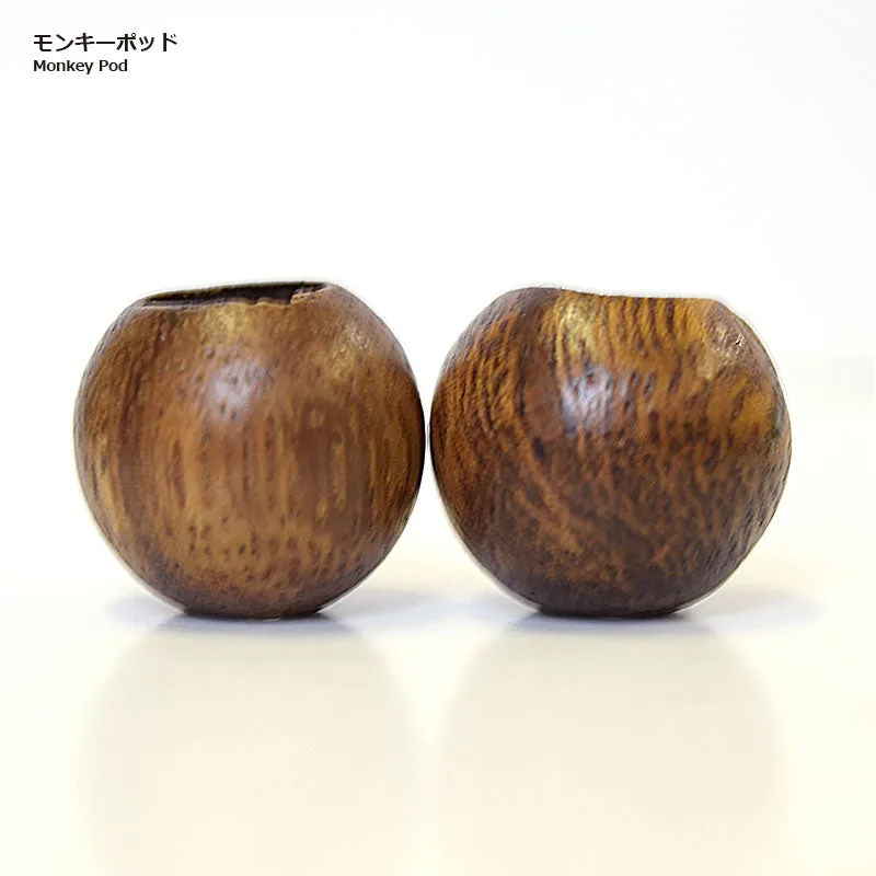 Yoko Saito JTWT-20 perle bois cordon lot de 2 marron
