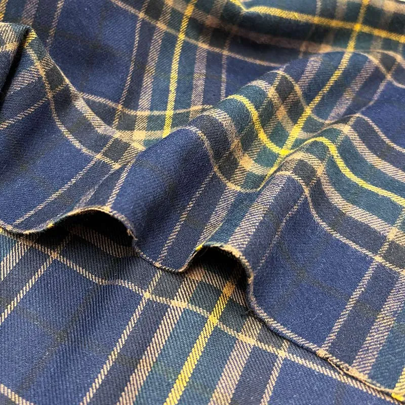 Yoko Saito 2026-03-A13 tissu flanelle carreaux au mètre