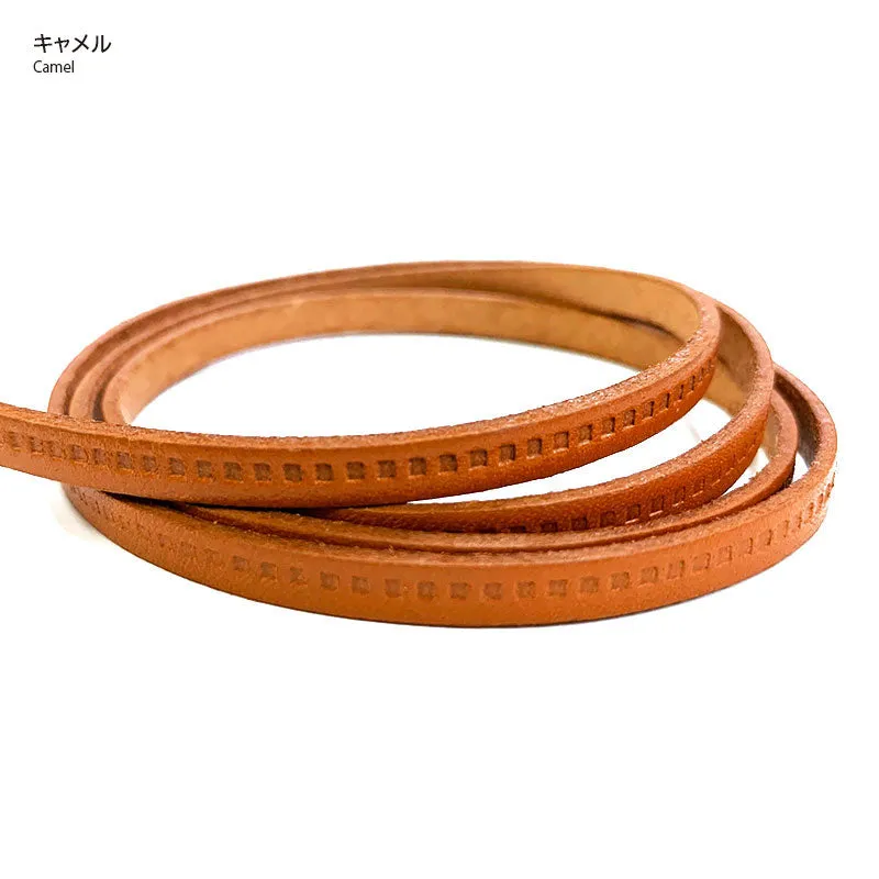 Yoko Saito NKT-5B lanière cuir véritable 5mm au mètre