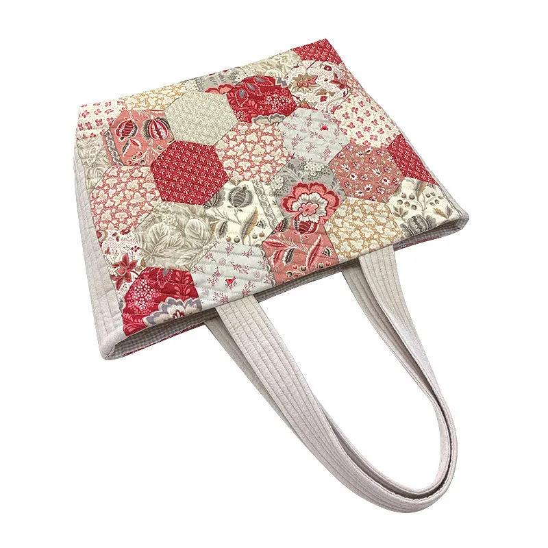 Yoko Saito Hexagon One Patch kit sac tote 29x43 cm coton