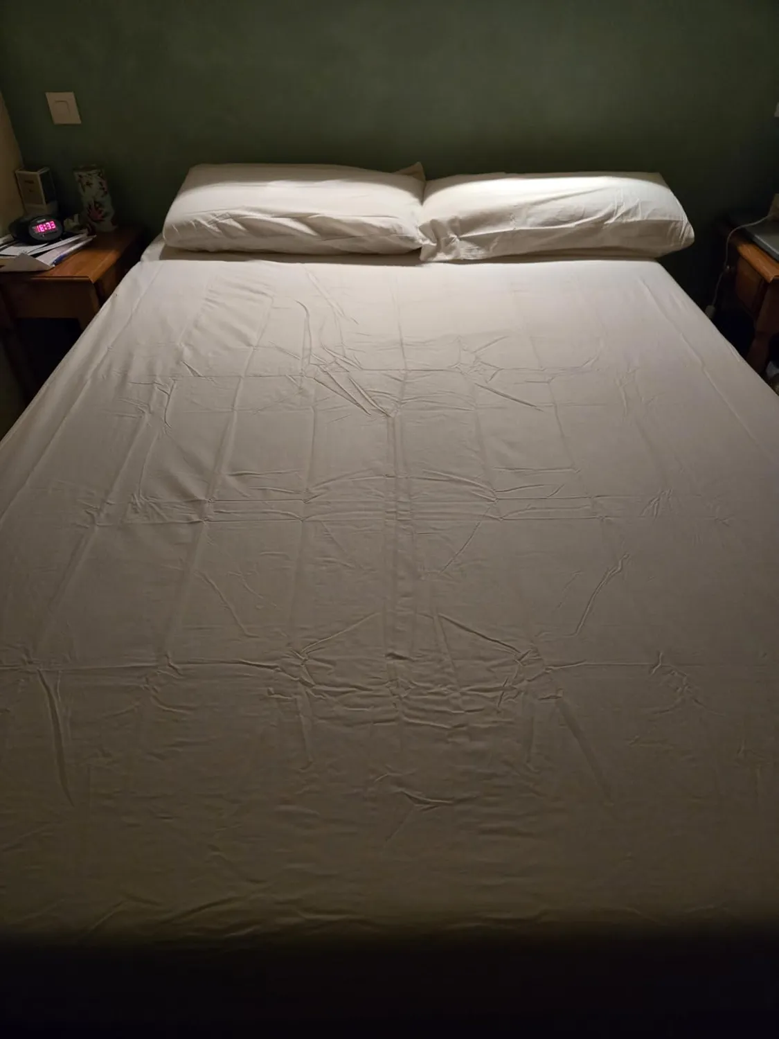 STOF Eden drap-housse 160x200 blanc coton