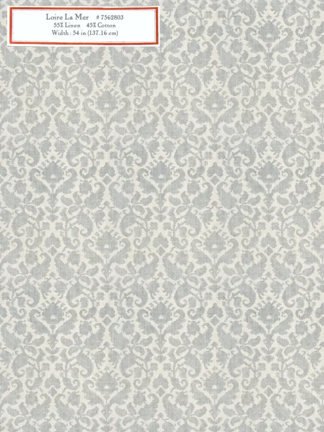 French General Loire La Mer tissu ameublement 137 cm