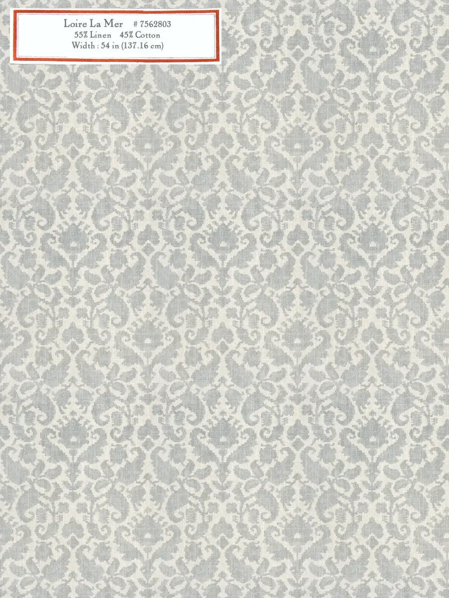French General Loire La Mer tissu ameublement 137 cm