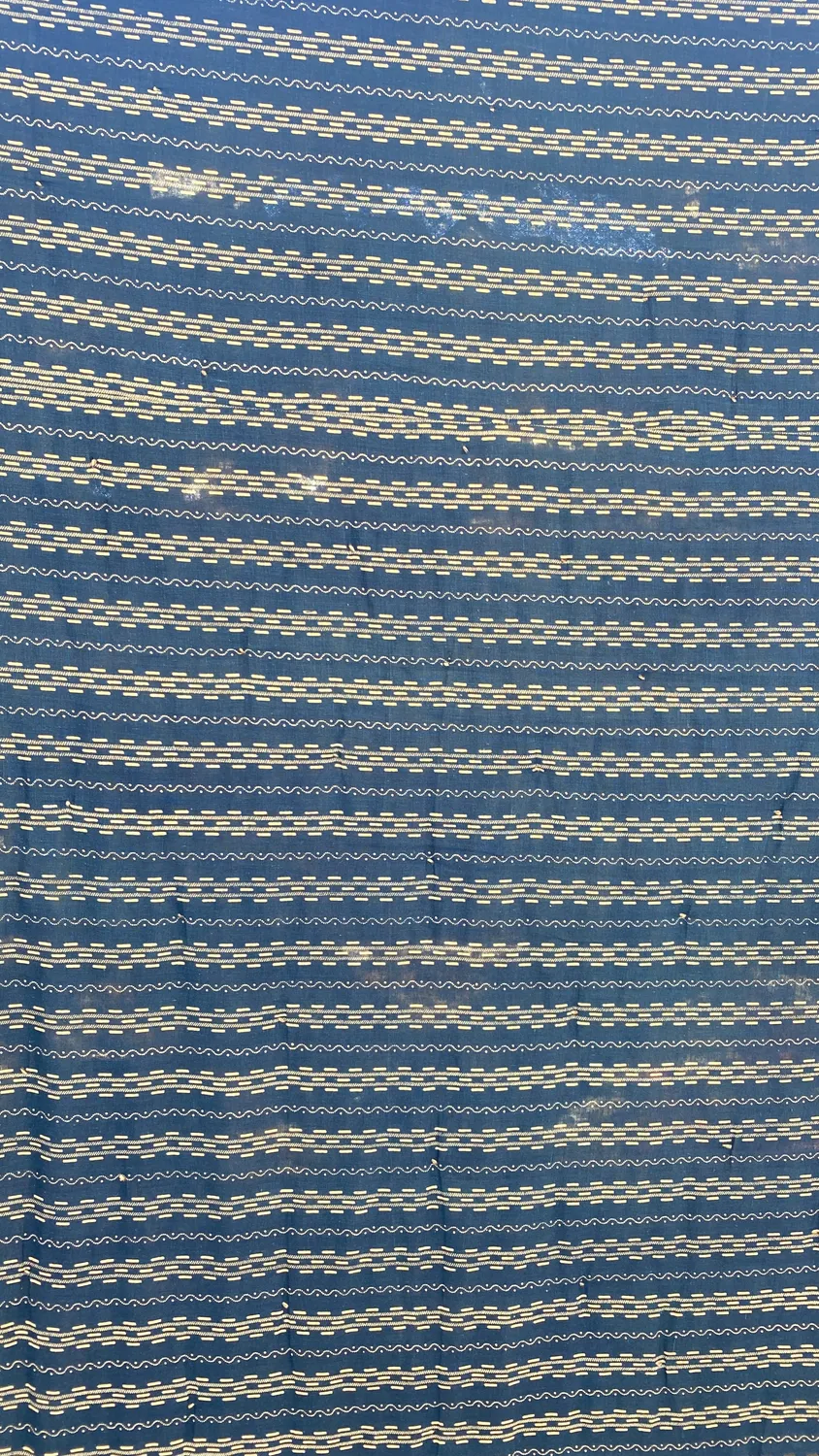 French General Pinwheel quilt ancien 224 cm coton indigo