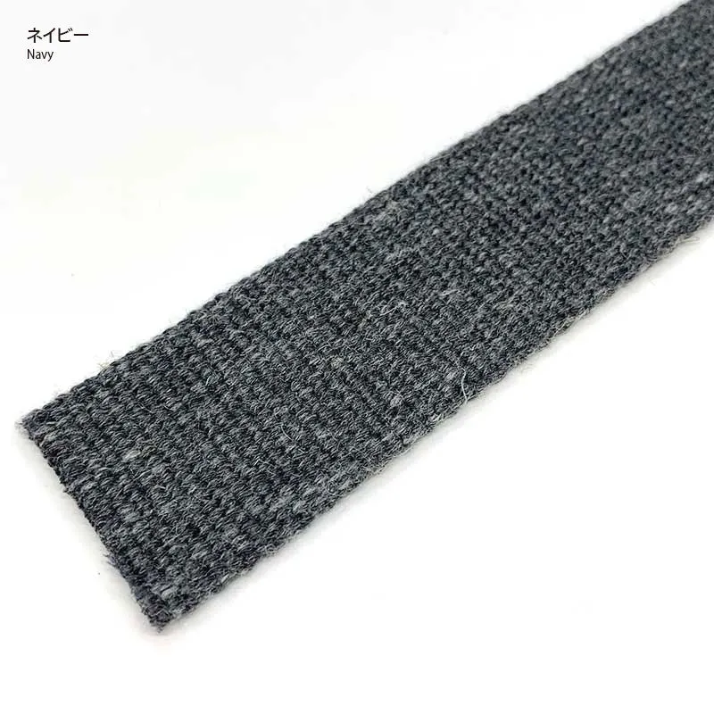Yoko Saito sangle lin acrylique 3 cm chocolat au 10 cm