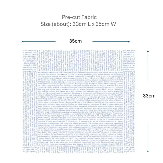 Yoko Saito 2026-05-A13 coupon coton lettres bleues 33x35cm