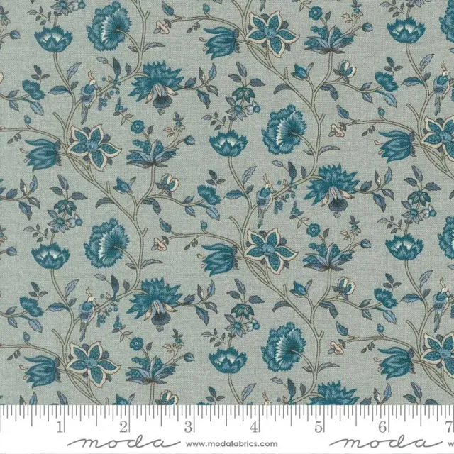 French General La Maison Bleu 36164-13 tissu coton bleu