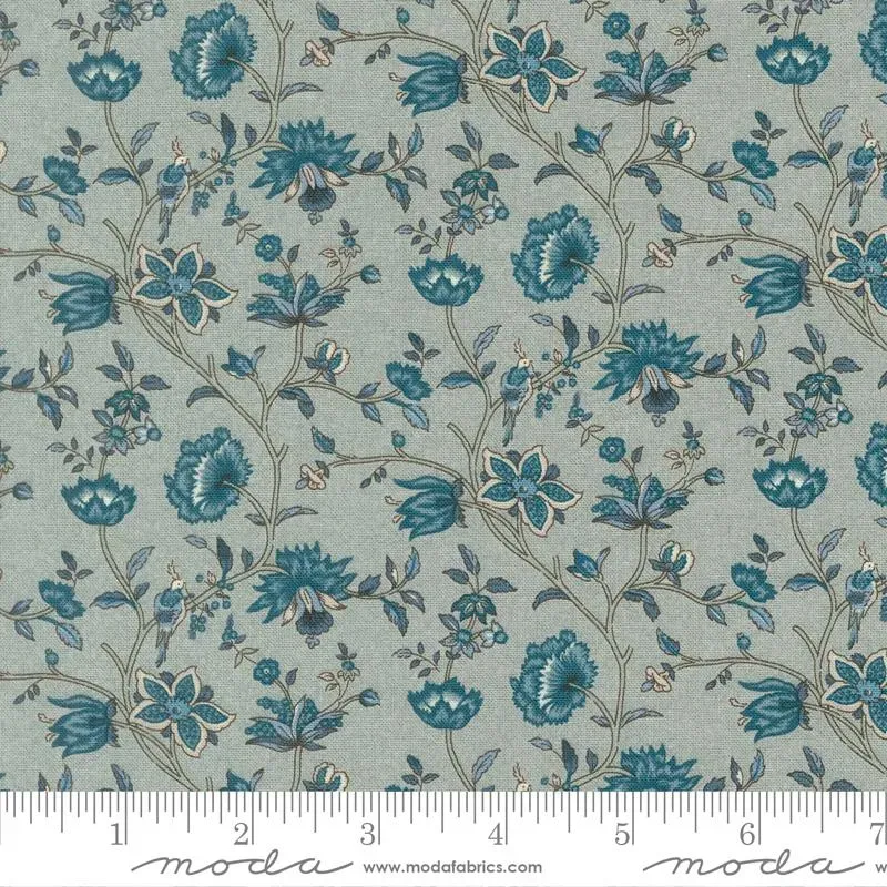 French General La Maison Bleu 36164-13 tissu coton bleu