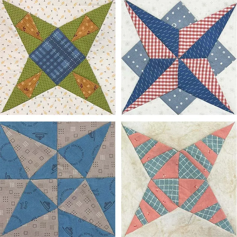 Yoko Saito Star Sampler Quilt 2 kit patchwork étoiles 84 cm