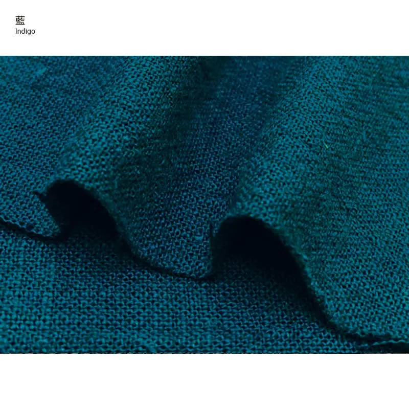 Yoko Saito Azumino coupon coton teint bleu 54x45cm