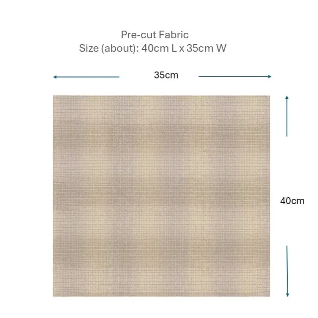 Yoko Saito 2026-04-A03 coupon coton carreaux beige 40cm