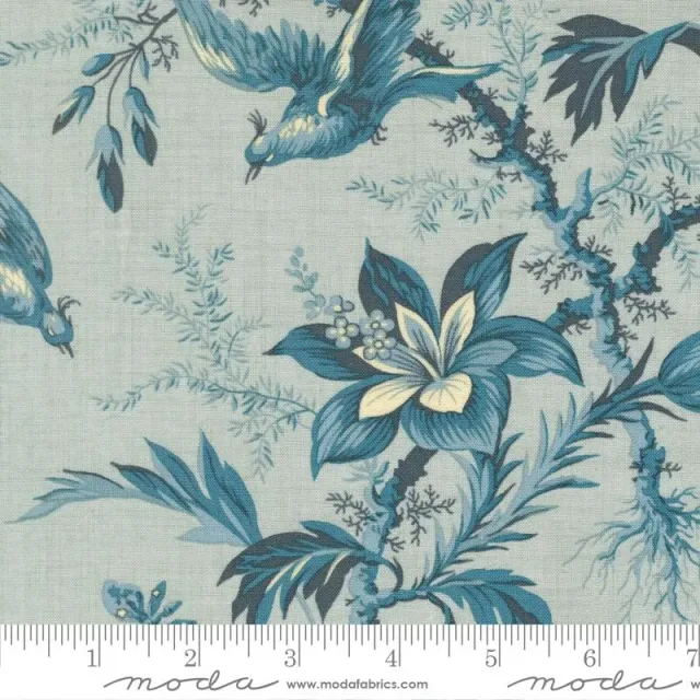 French General La Maison Bleu 36161 13 tissu coton bleu au mètre