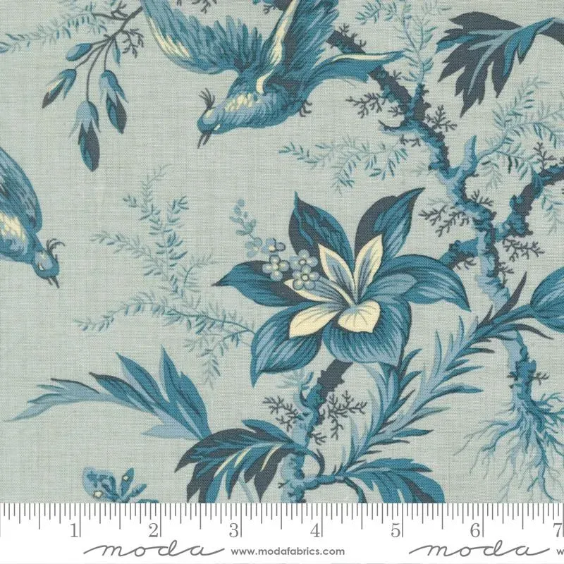 French General La Maison Bleu 36161 13 tissu coton bleu au mètre