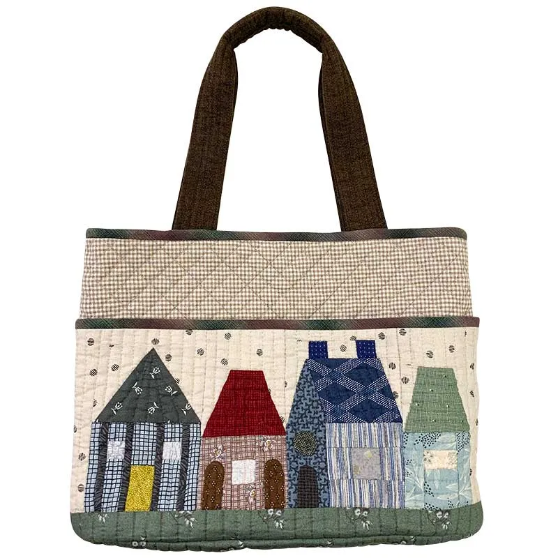 Yoko Saito House Pocket kit sac appliqué maisons