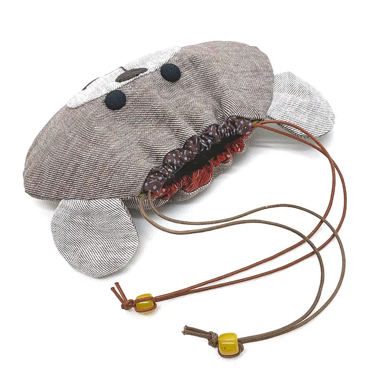 Yoko Saito Bear Drawstring kit bourse ours 16x20cm